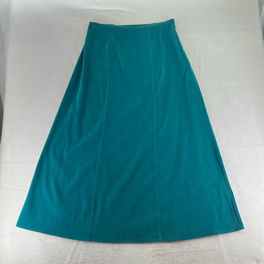 Notations Above Ankle Maxi Blue Skirt Womens Size M Pull On